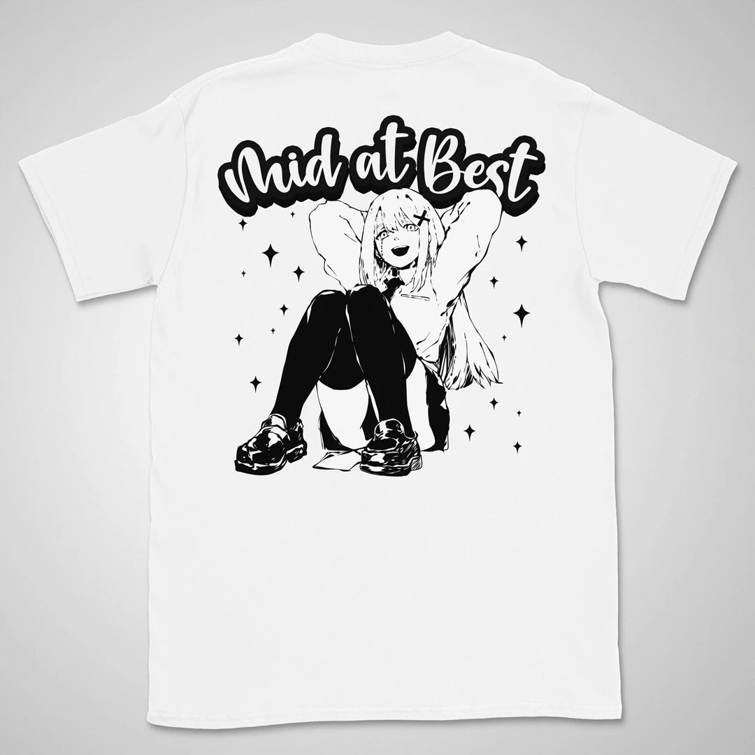 Mid At Best | back print ❀ T-shirt
