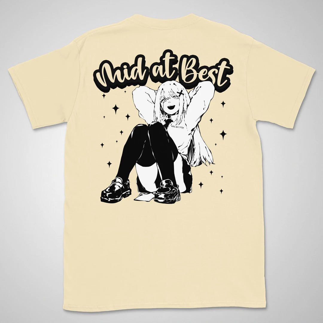 Mid At Best | back print ❀ T-shirt