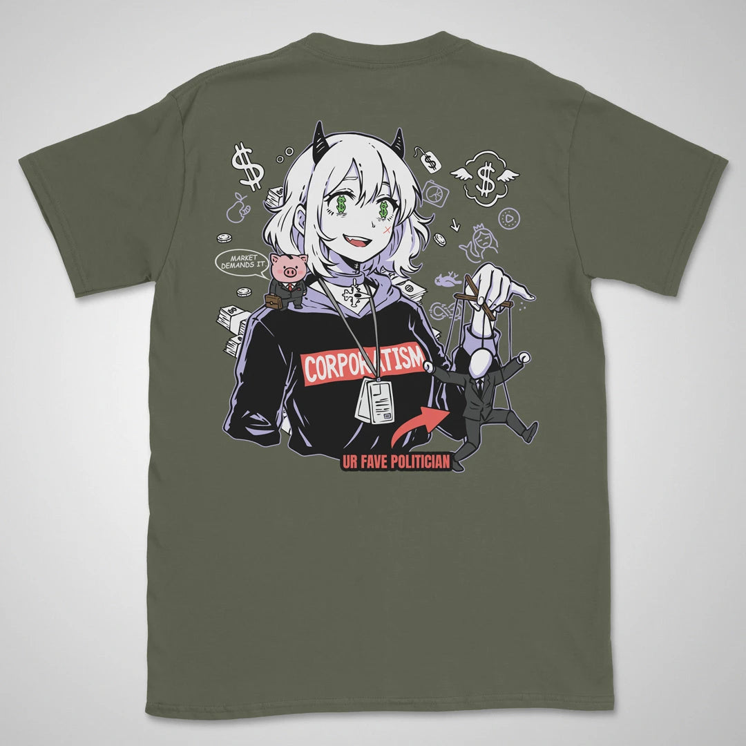 Corporatism | back print ❀ T-shirt