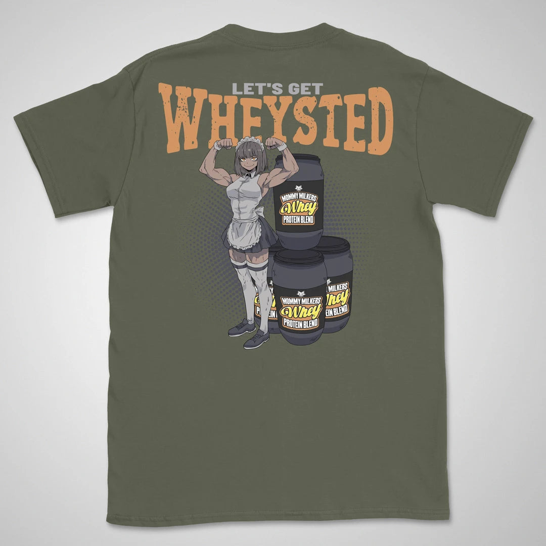 Let's Get Wheysted | back print ❀ T-shirt