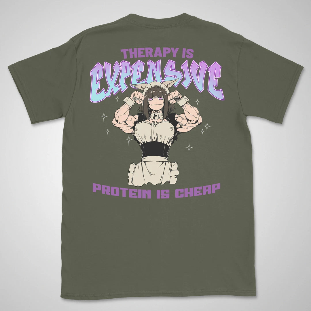 Therapy Is Expensive | back print ❀ T-shirt