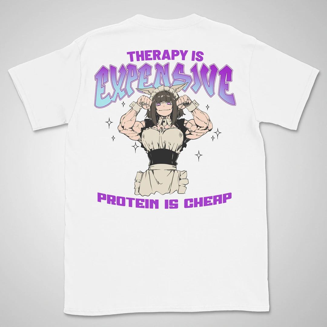 Therapy Is Expensive | back print ❀ T-shirt