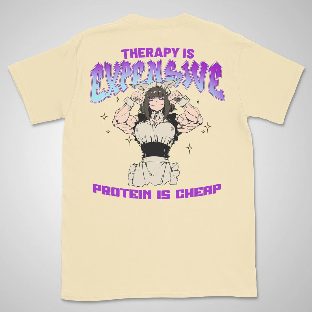 Therapy Is Expensive | back print ❀ T-shirt