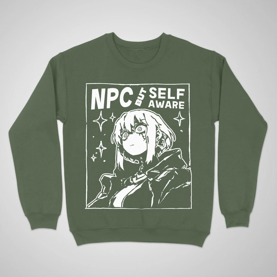 NPC But Self-aware ❀ Crewneck