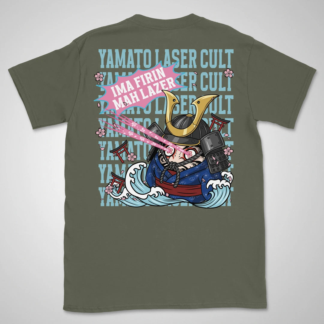 Yamato Laser Cult | back print ❀ T-shirt