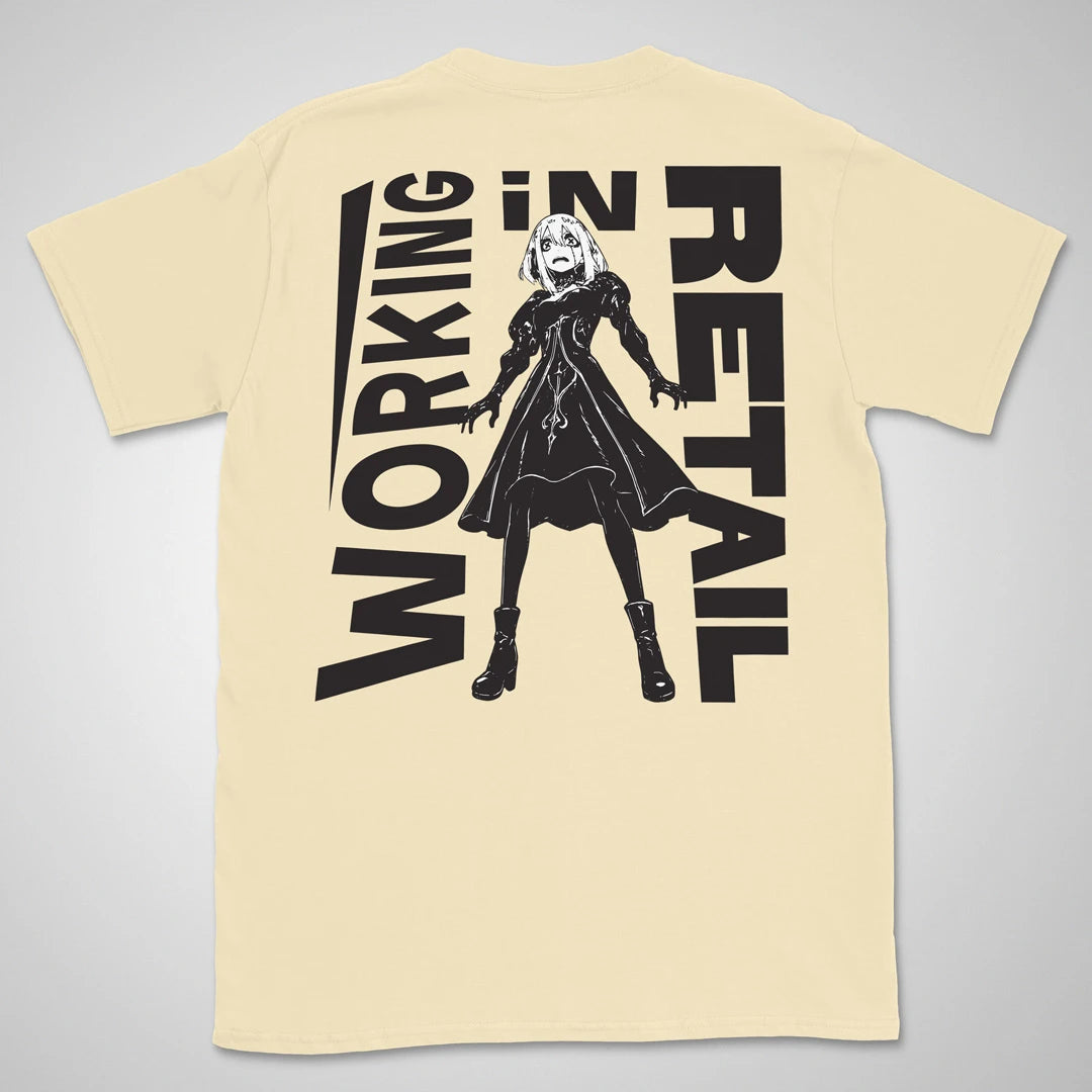 Working In Retail | back print ❀ T-shirt