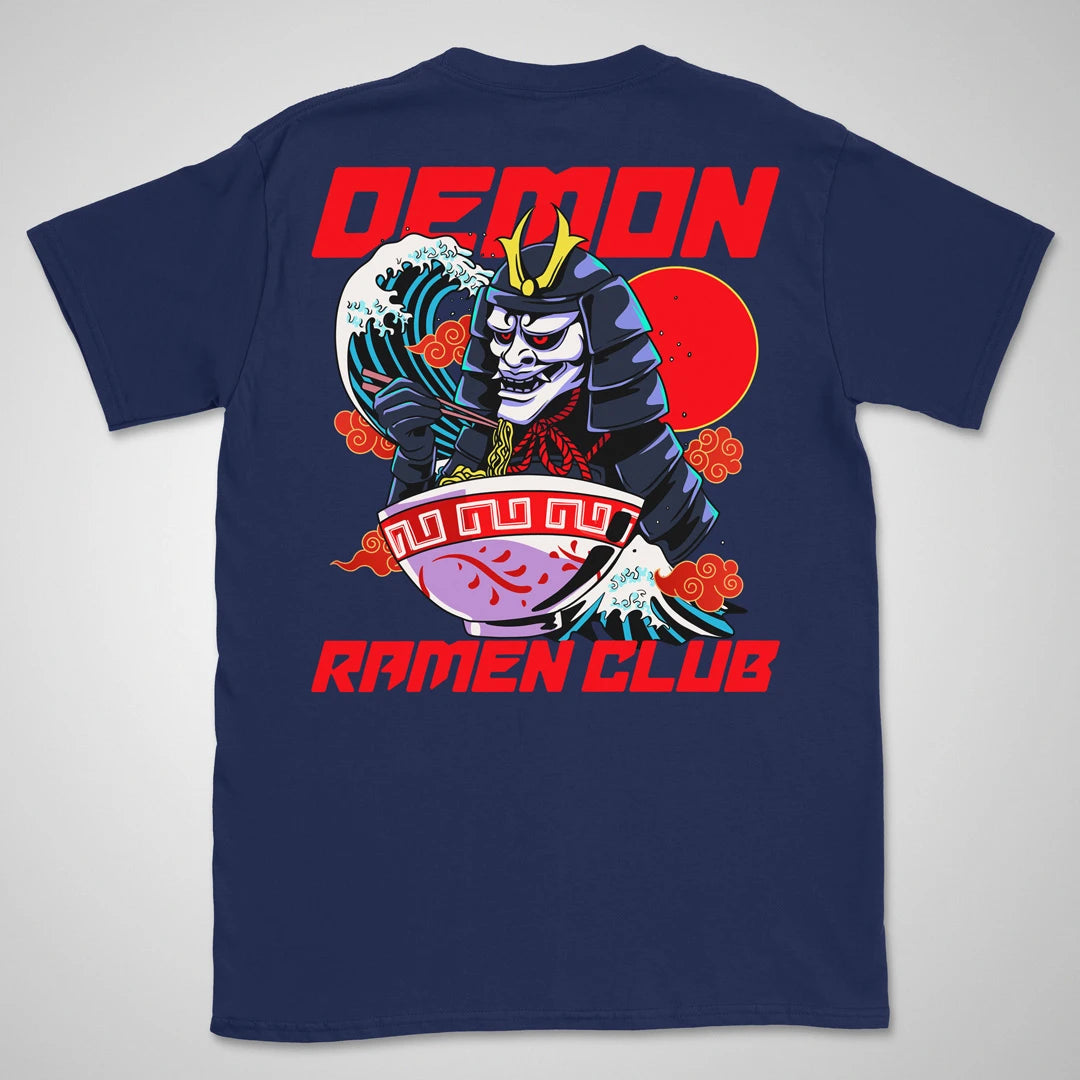 Demon Ramen Club | back print ❀ T-shirt