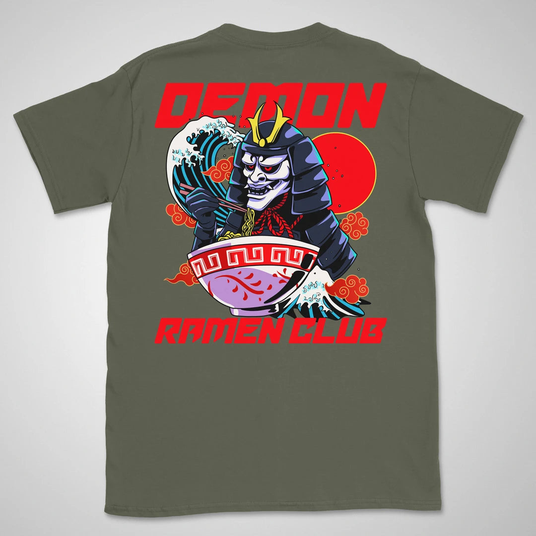 Demon Ramen Club | back print ❀ T-shirt