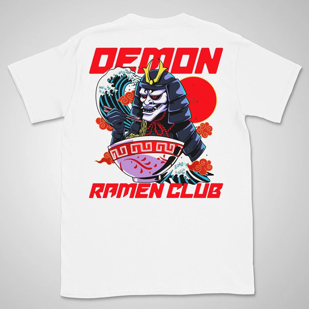 Demon Ramen Club | back print ❀ T-shirt
