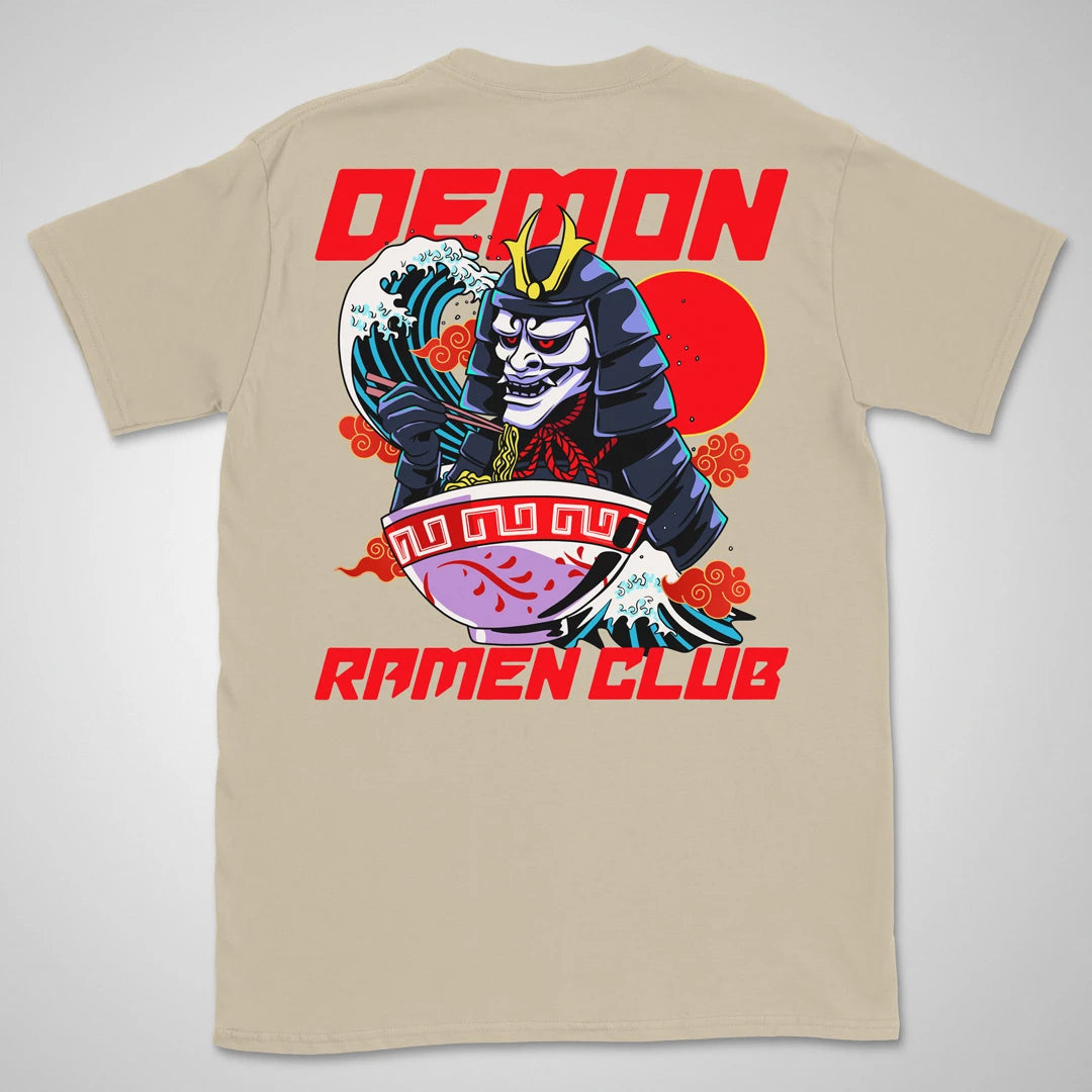 Demon Ramen Club | back print ❀ T-shirt