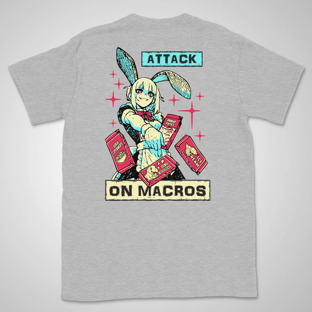 Attack On Macros | back print ❀ T-shirt