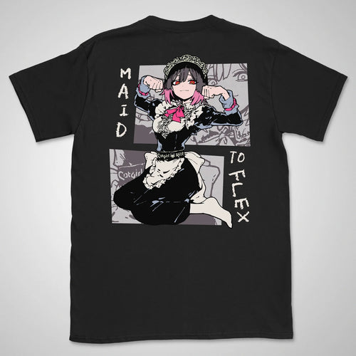 Maid To Flex | back print ❀ T-shirt
