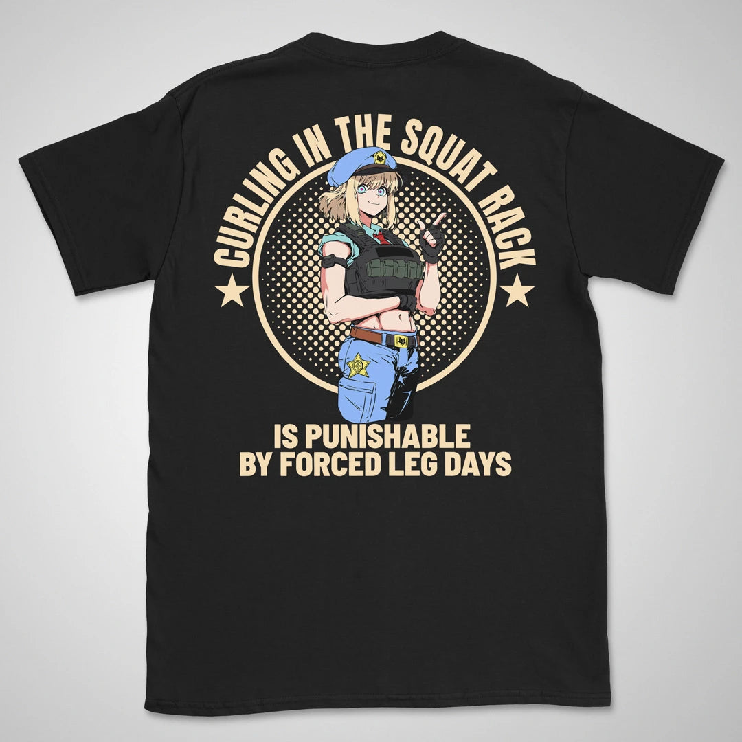 Forced Leg Days | back print ❀ T-shirt