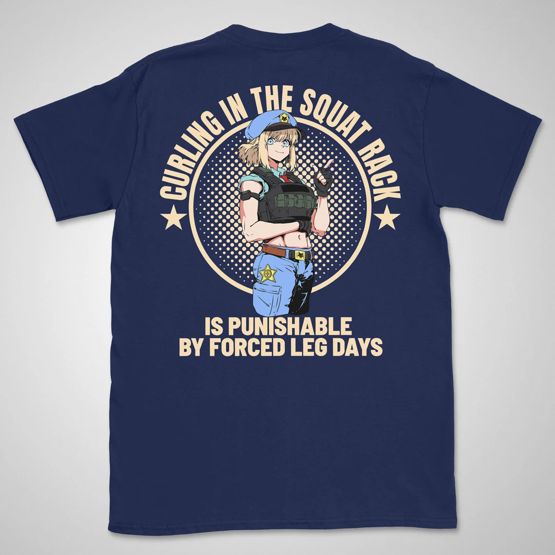 Forced Leg Days | back print ❀ T-shirt