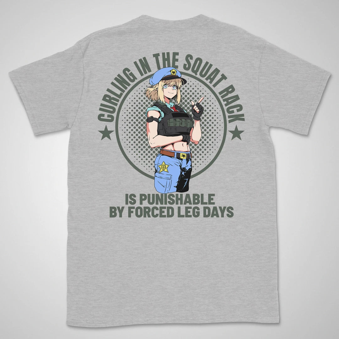 Forced Leg Days | back print ❀ T-shirt