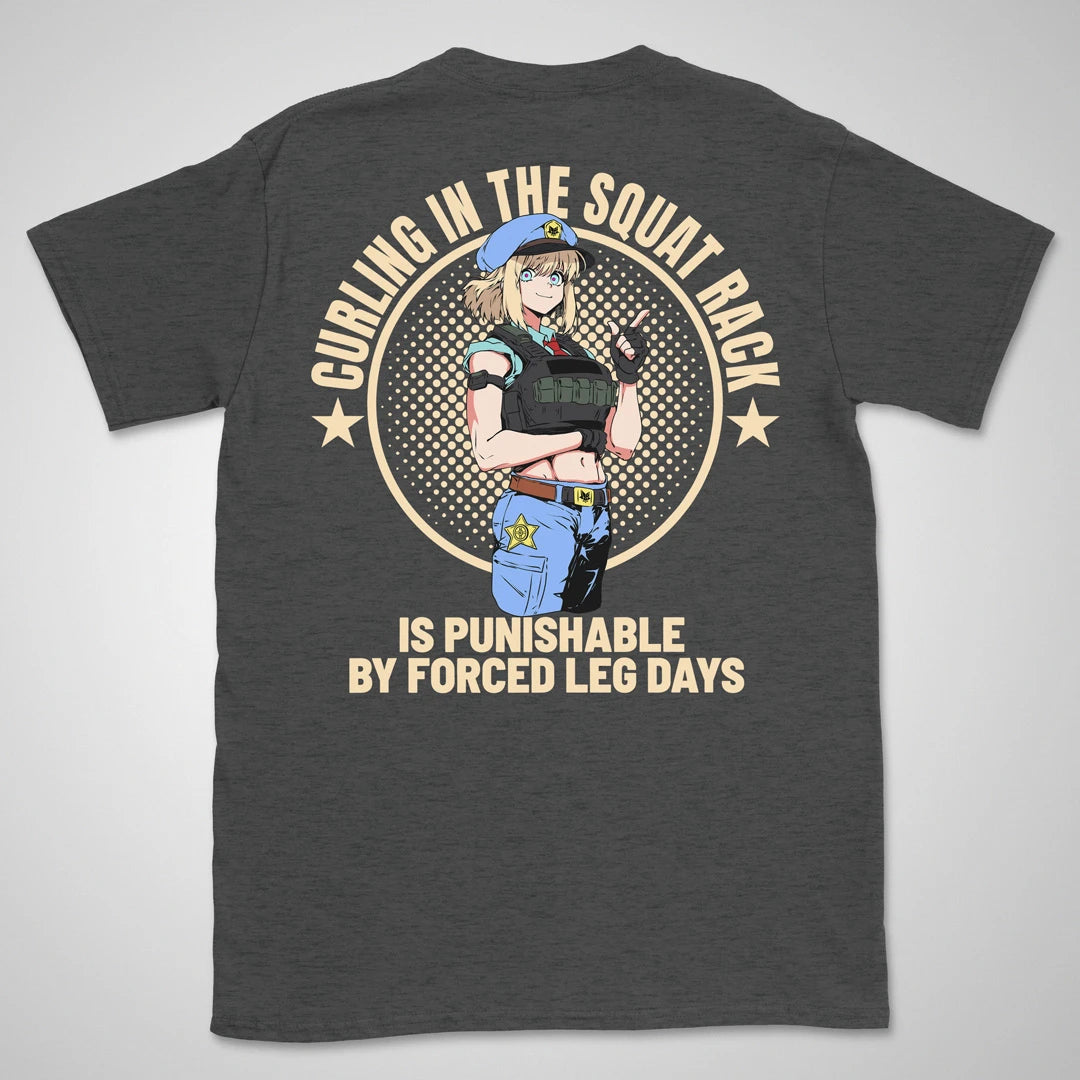Forced Leg Days | back print ❀ T-shirt
