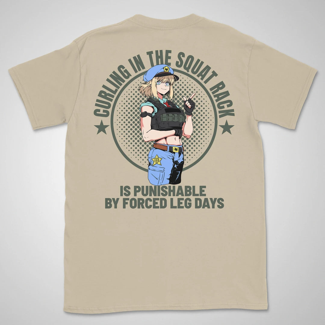Forced Leg Days | back print ❀ T-shirt
