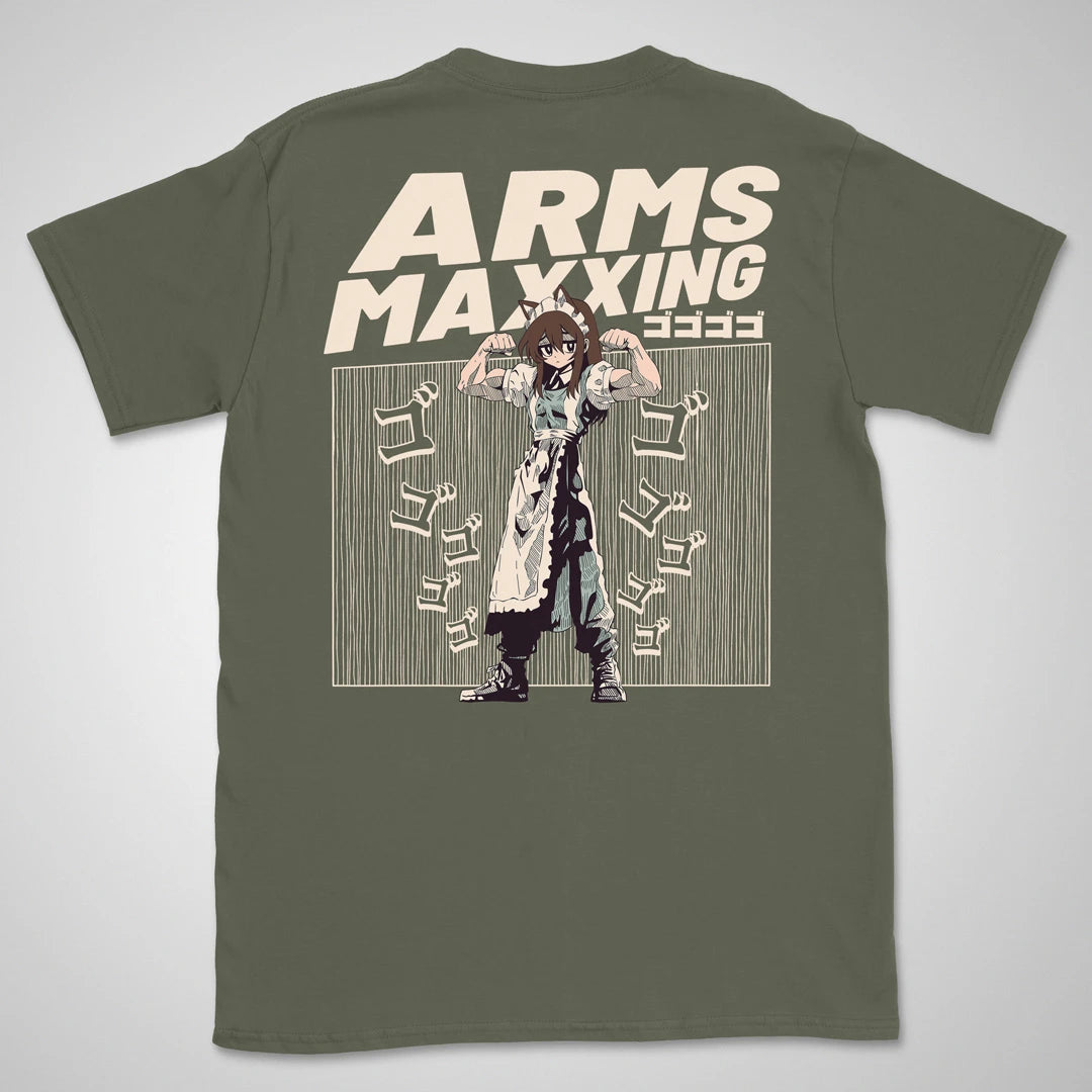 Arms Maxxing | back print ❀ T-shirt