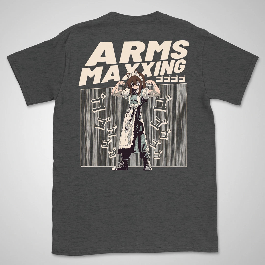 Arms Maxxing | back print ❀ T-shirt