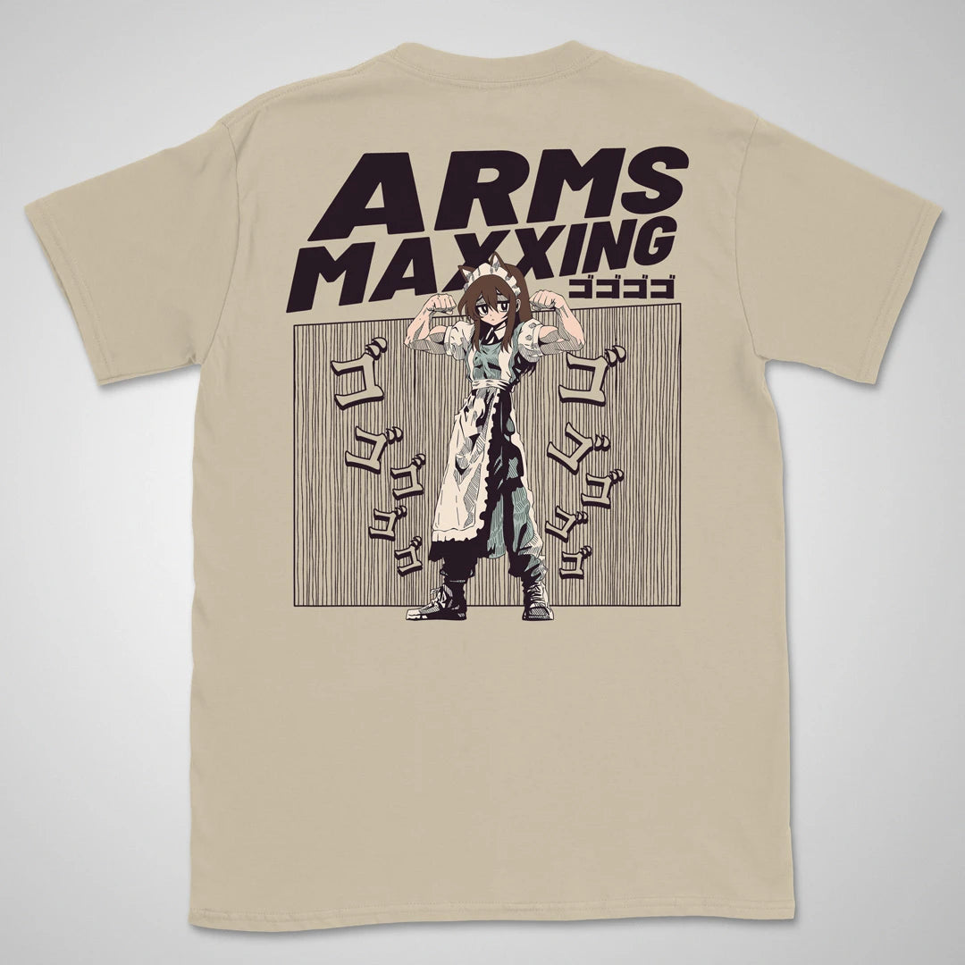 Arms Maxxing | back print ❀ T-shirt