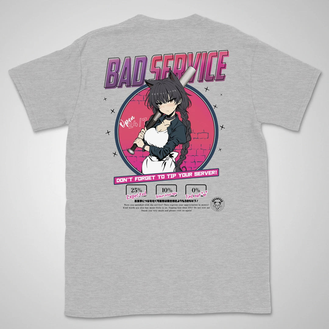Bad Service Sakura | back print ❀ T-shirt