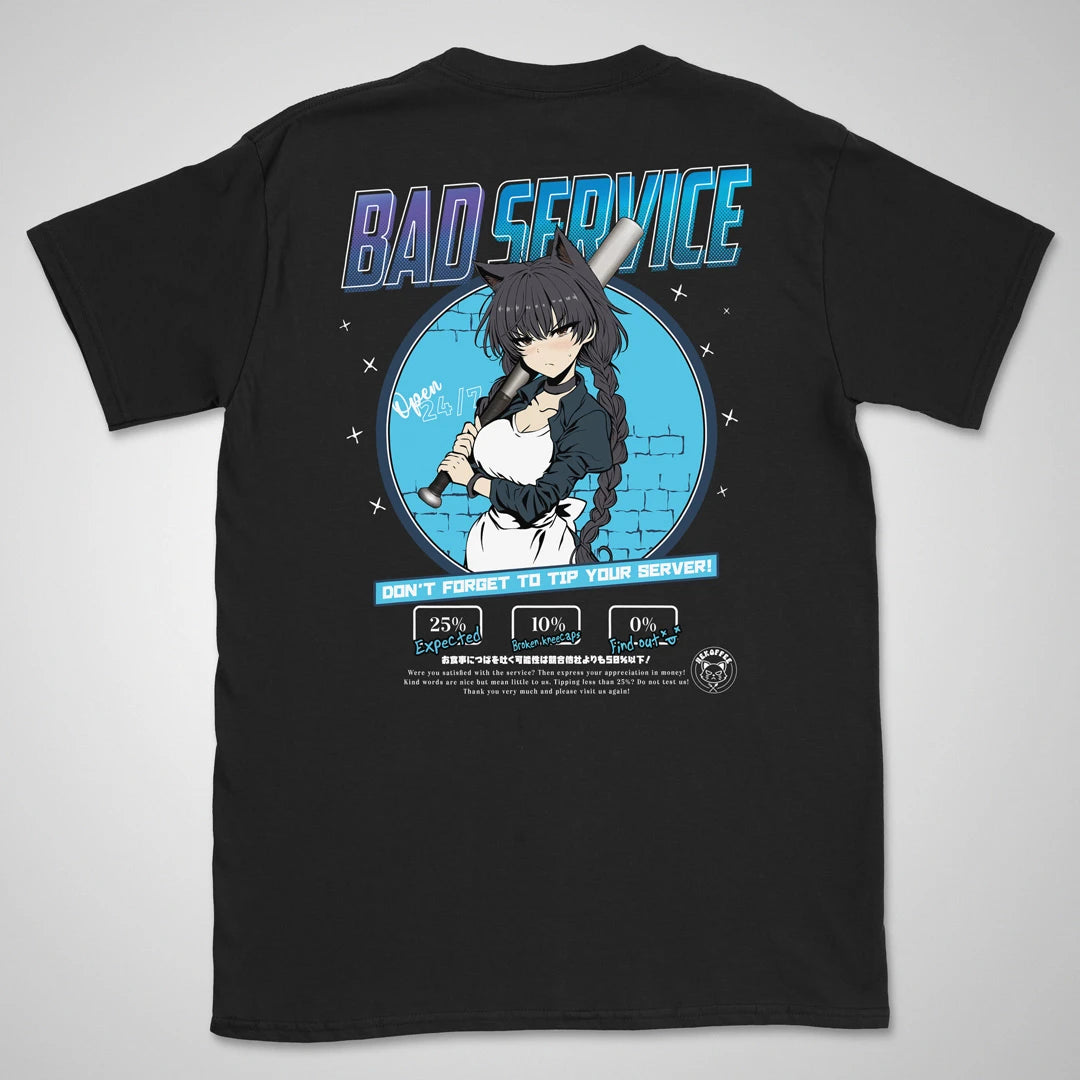 Bad Service Frost | back print ❀ T-shirt