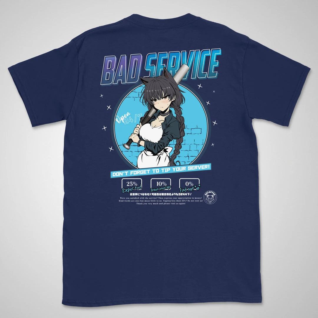 Bad Service Frost | back print ❀ T-shirt