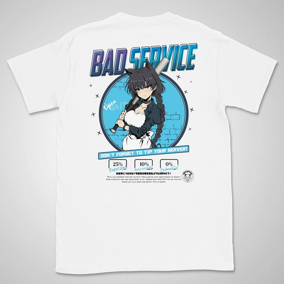 Bad Service Frost | back print ❀ T-shirt