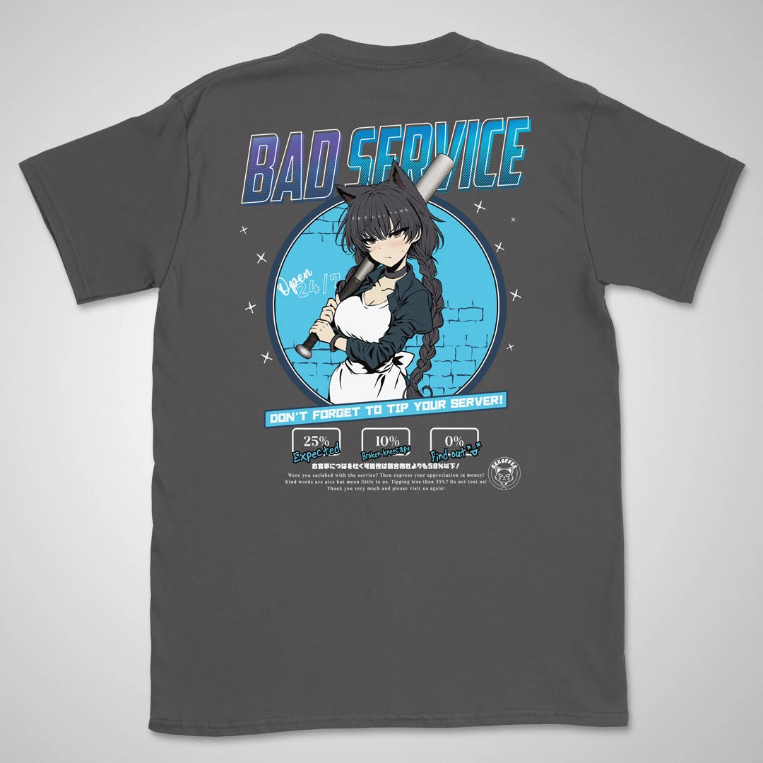 Bad Service Frost | back print ❀ T-shirt