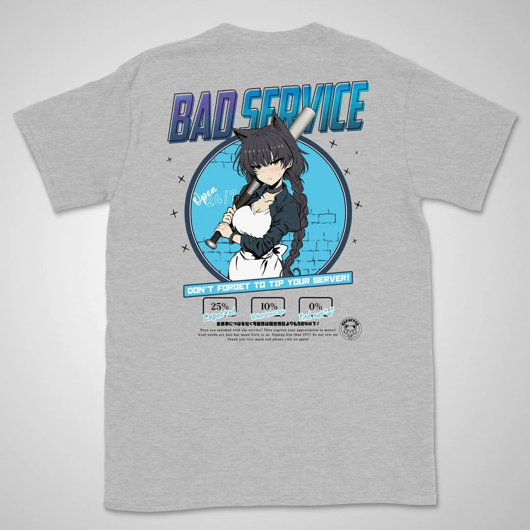 Bad Service Frost | back print ❀ T-shirt