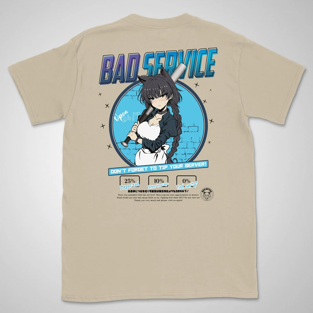 Bad Service Frost | back print ❀ T-shirt