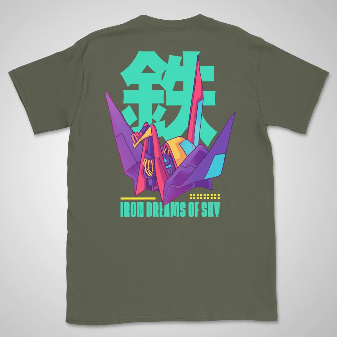 Iron Dreams Of Sky | back print ❀ T-shirt