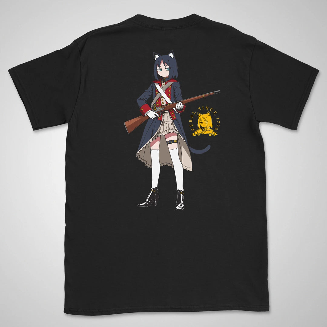 Feral Since 1776 | back print ❀ T-shirt