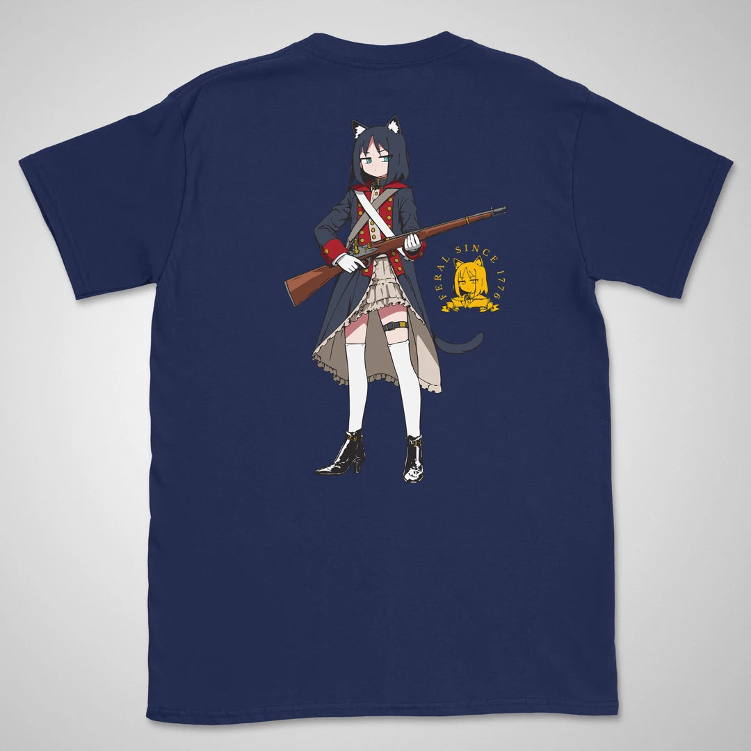 Feral Since 1776 | back print ❀ T-shirt