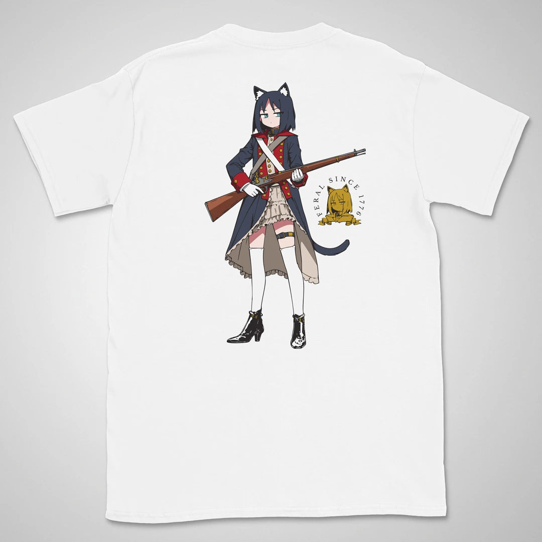 Feral Since 1776 | back print ❀ T-shirt