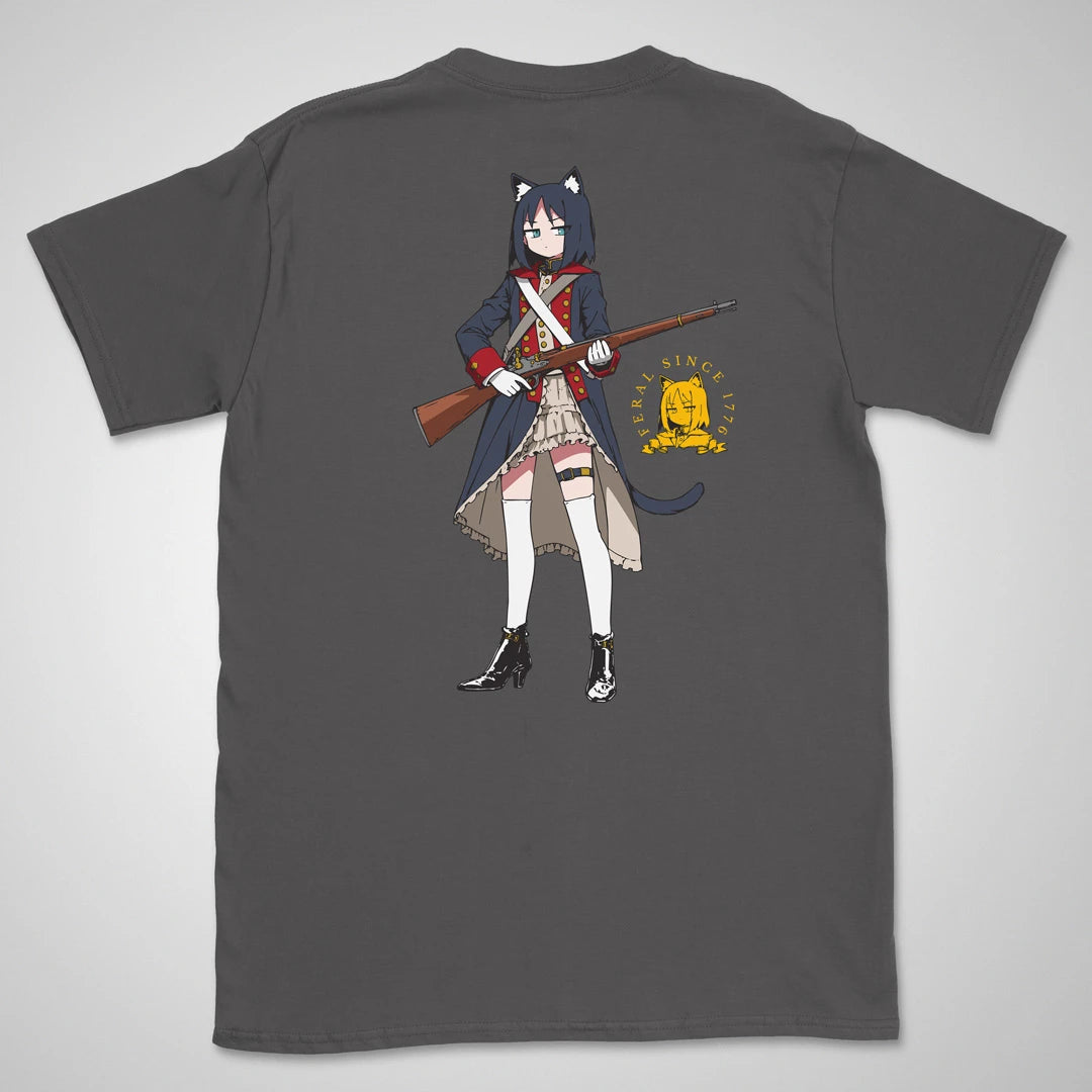 Feral Since 1776 | back print ❀ T-shirt