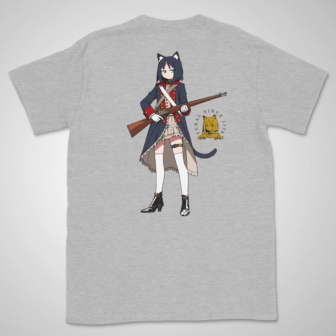 Feral Since 1776 | back print ❀ T-shirt