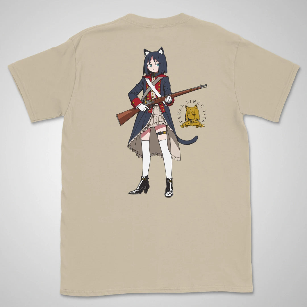 Feral Since 1776 | back print ❀ T-shirt