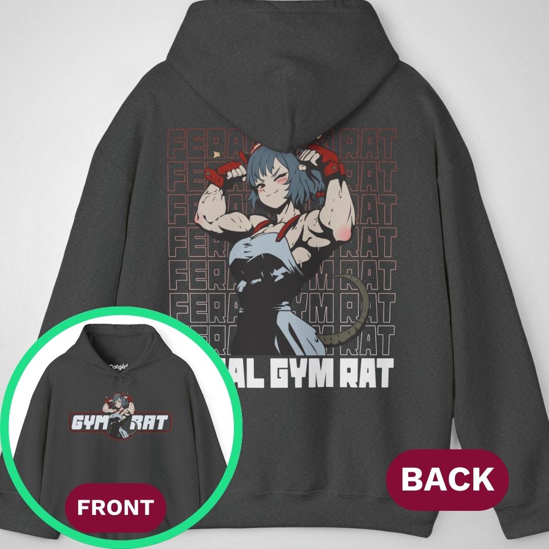 Feral Gym Rat Gen1 | front & back print ❀ Hoodie