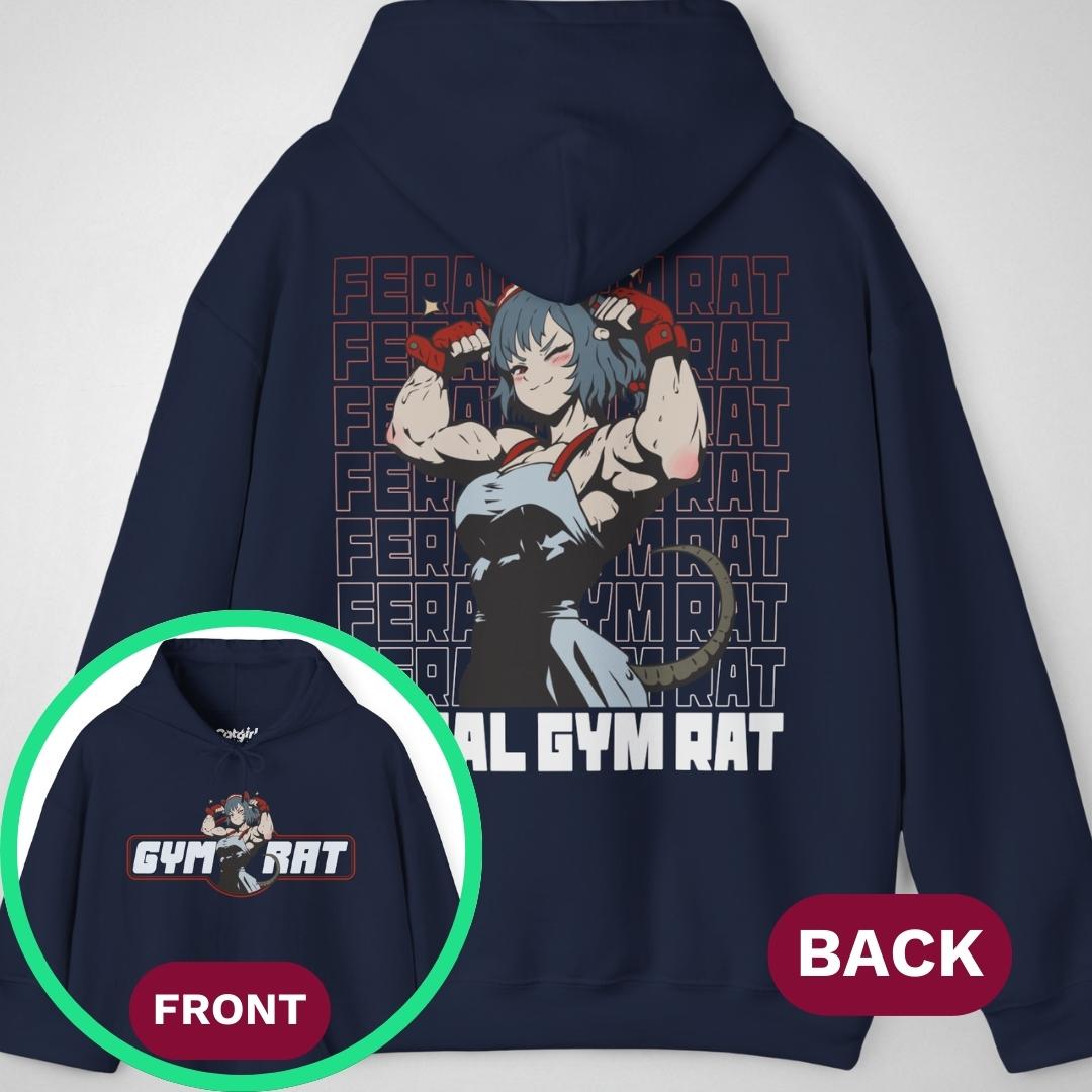 Feral Gym Rat Gen1 | front & back print ❀ Hoodie