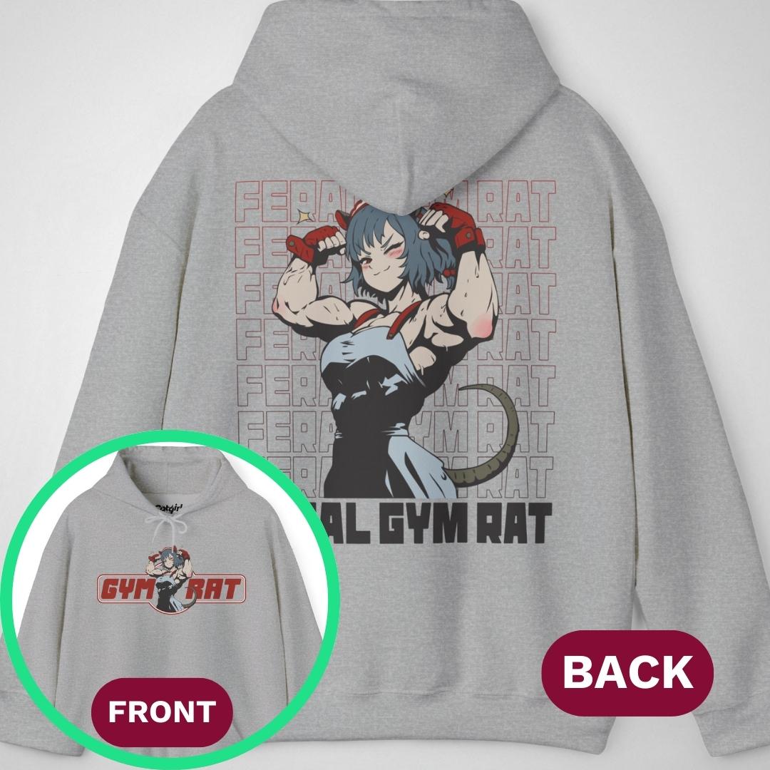 Feral Gym Rat Gen1 | front & back print ❀ Hoodie