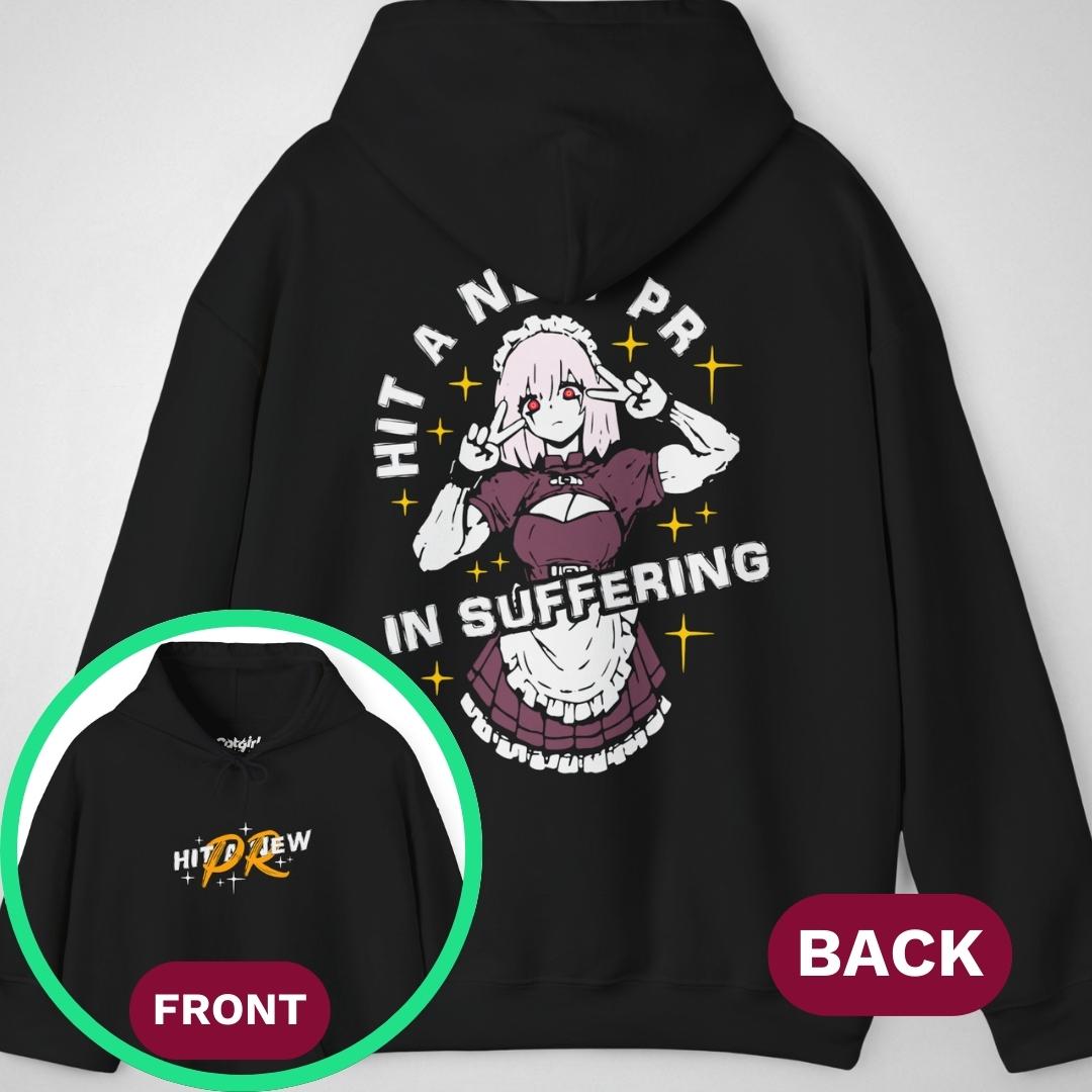 Hit a New PR | front & back print ❀ Hoodie