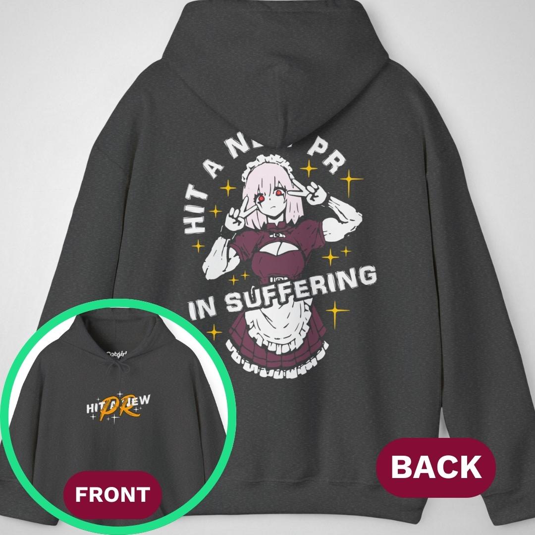 Hit a New PR | front & back print ❀ Hoodie