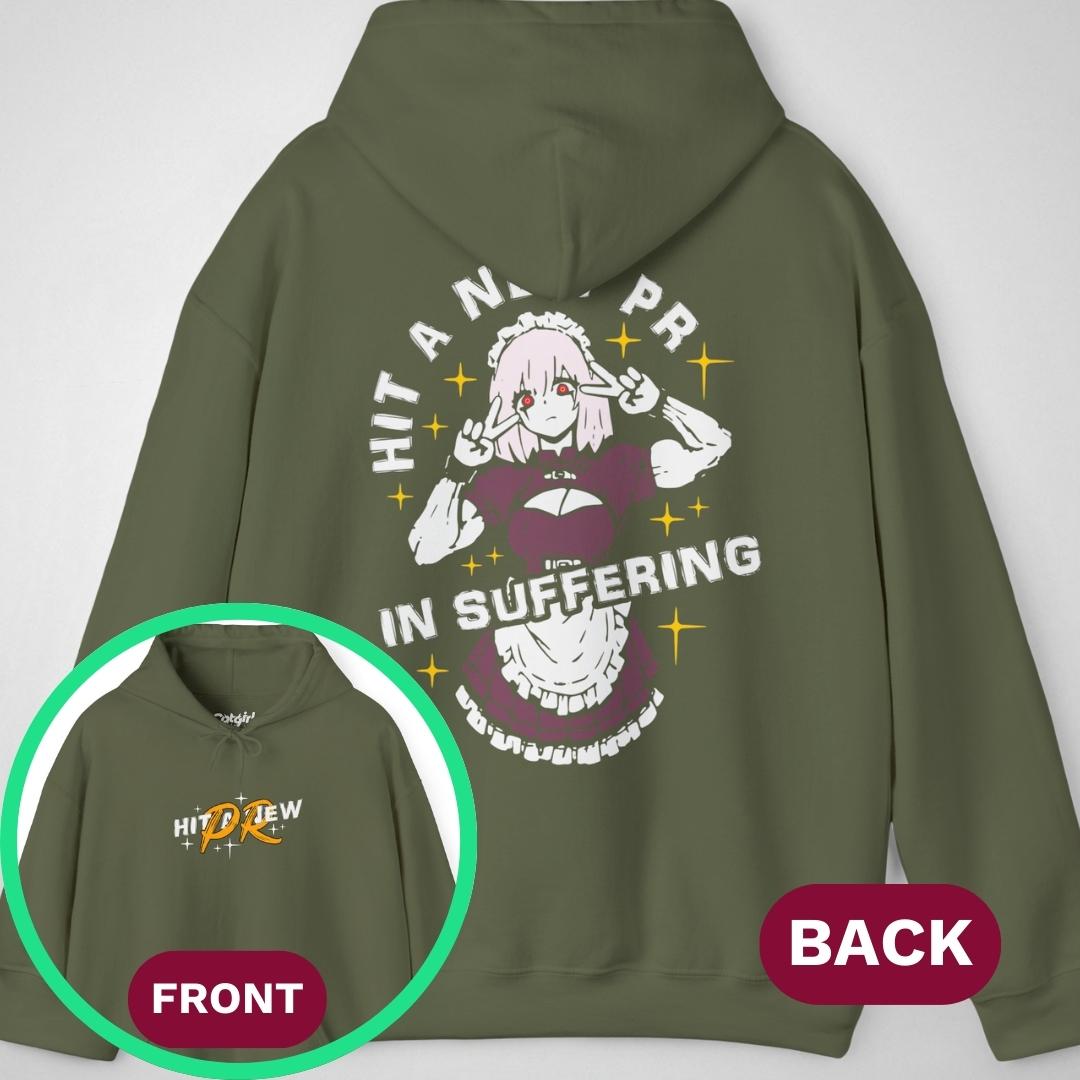 Hit a New PR | front & back print ❀ Hoodie