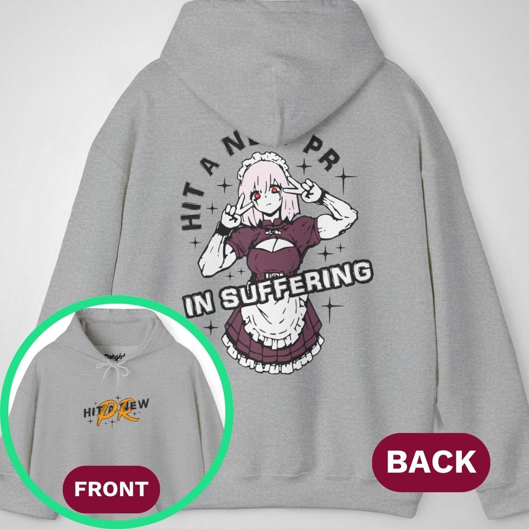Hit a New PR | front & back print ❀ Hoodie