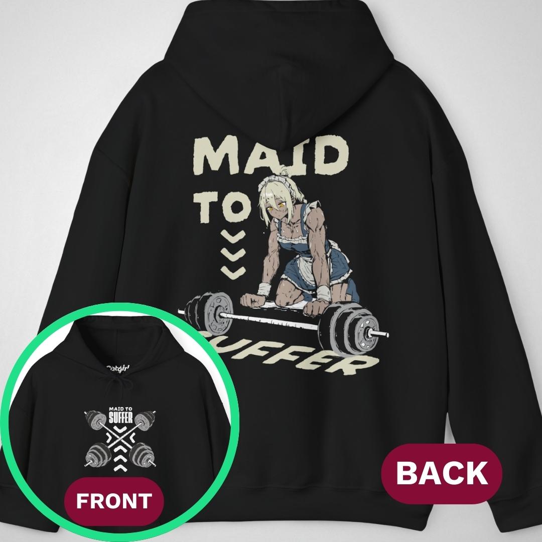 Maid to Suffer | front & back print ❀ Hoodie