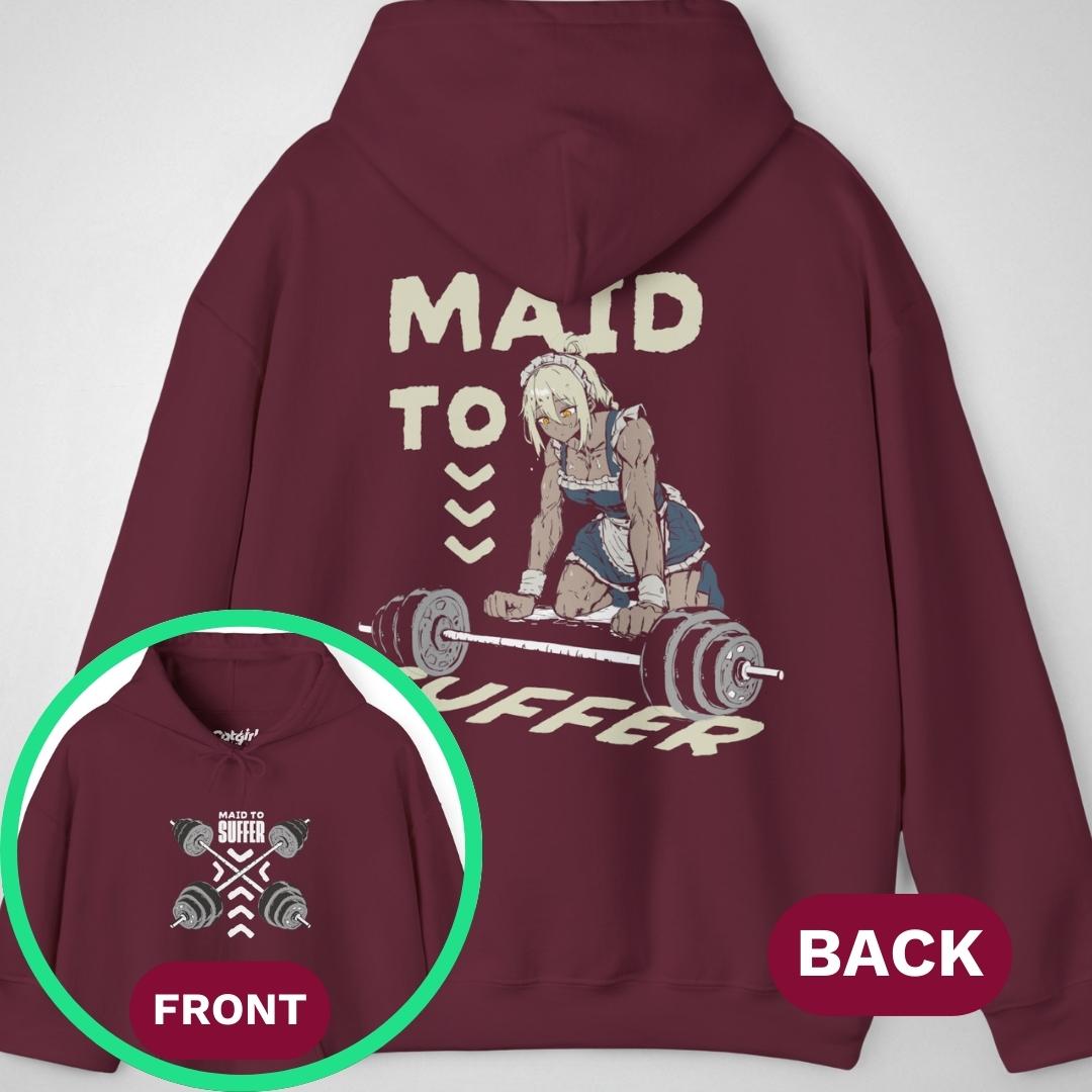 Maid to Suffer | front & back print ❀ Hoodie